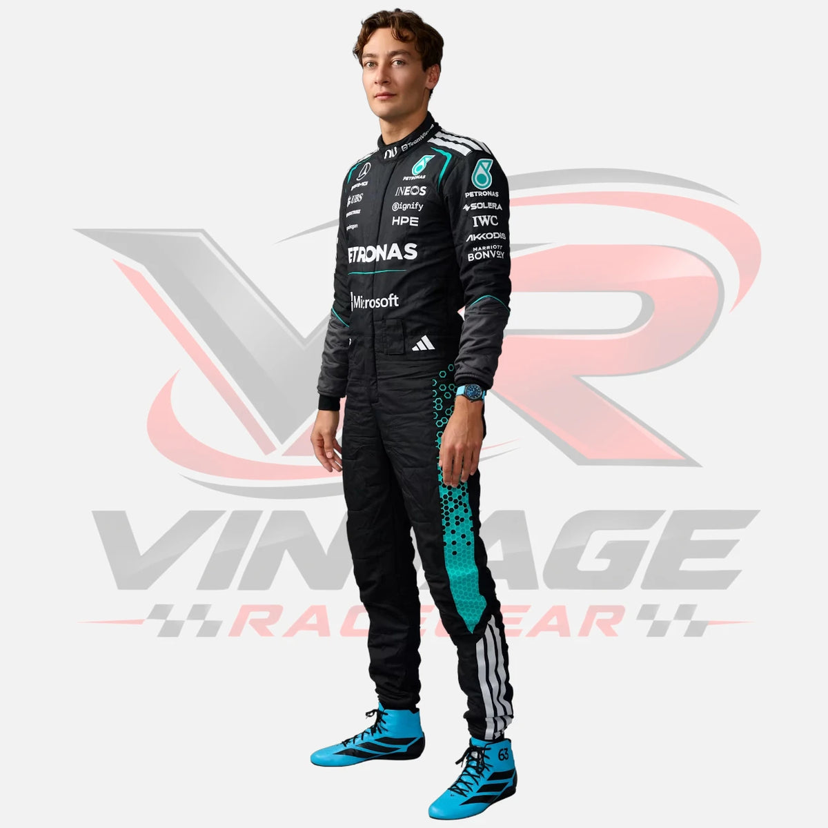 2026 George Russell Team Mercedes F1 Racing Suit Replica