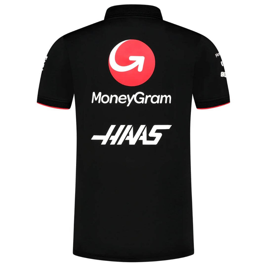 F1 Haas Racing Team Polo-Shirt 2024 Replica Black