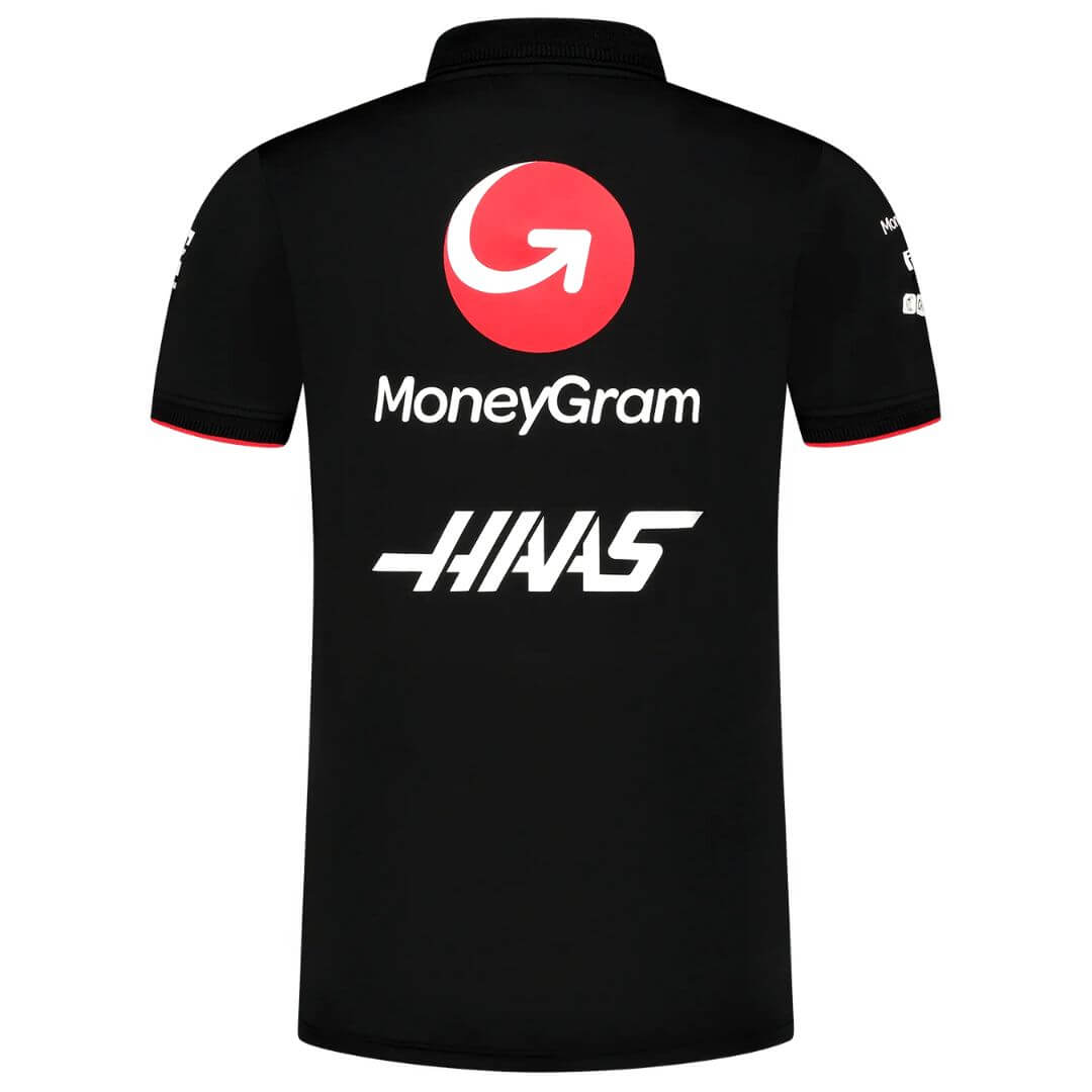 F1 Haas Racing Team Polo-Shirt 2024 Replica Black