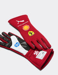 Charles Leclerc Puma racing gloves for Scuderia Ferrari Red