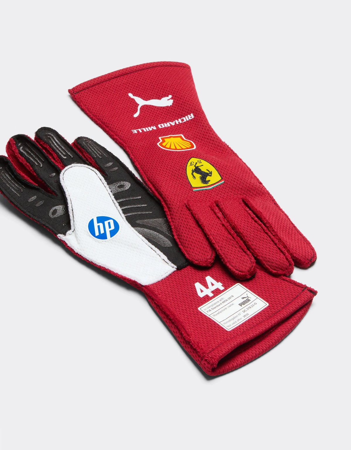 Lewies Hamilton  Puma racing gloves for Scuderia Ferrari Red