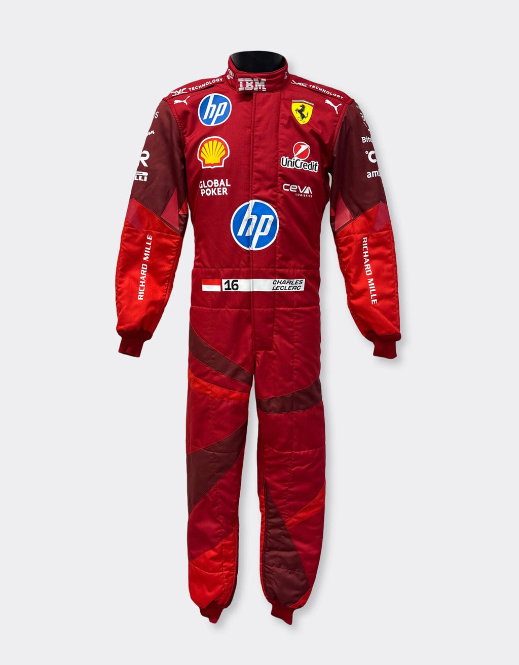 Charles Leclerc Puma for Scuderia Ferrari HP Las Vegas 2025 race suit