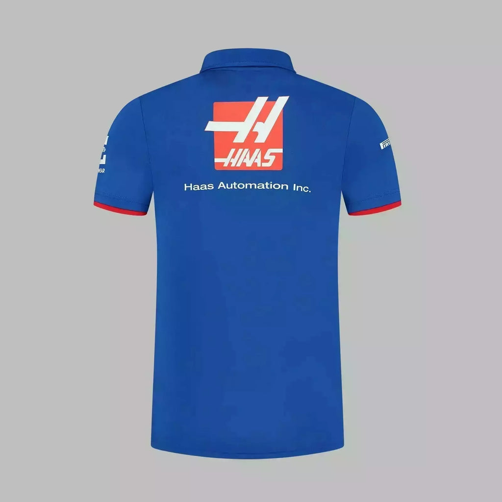 F1 Haas Racing Team Polo Shirt Replica Blue