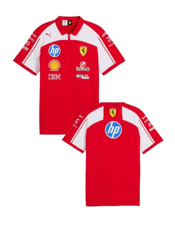 F1 Ferrari Team Polo Shirt 2025 Woman