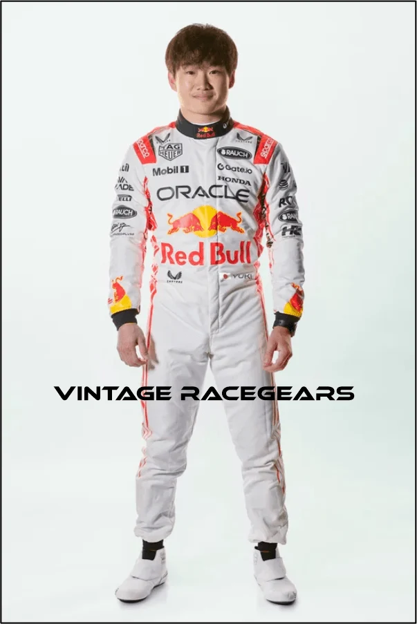 2025 Yaki Red Bull Japanese Grand F1 Race Suit White