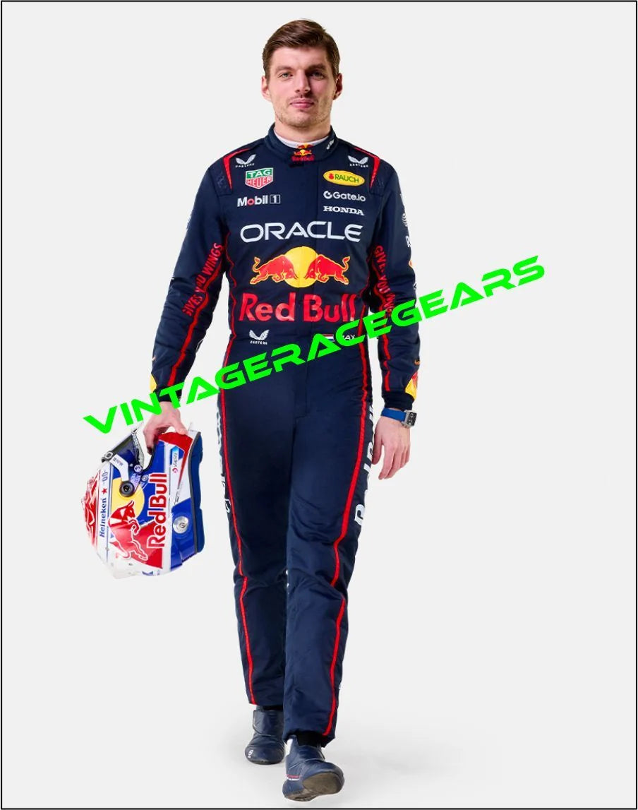 New 2025 Max Verstappen Oracle F1 Red Bull Racing Suit