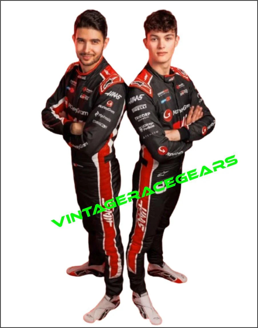 New 2025 Esteban Ocon Team Haas F1 Racing Suit