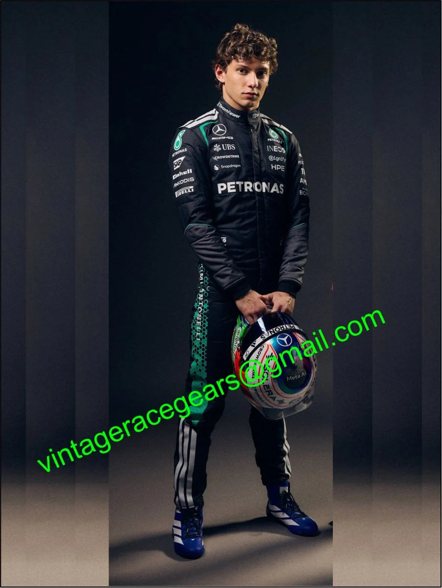 New 2026 Kimi Antonelli Team Mercedes F1 Racing Suit