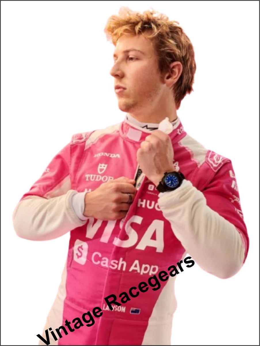 2025 Liam Lawson Visa Cash App GP Miami F1 Race suit Pink