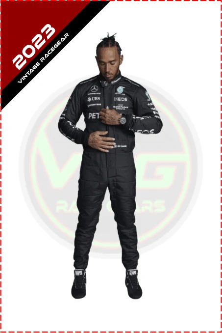 2023 Lewis Hamilton Mercedes AMG F1 Race Suit - Vintage Racegears