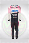2019 Sergio Perez F1 BWT Race Suit - Vintage Racegears