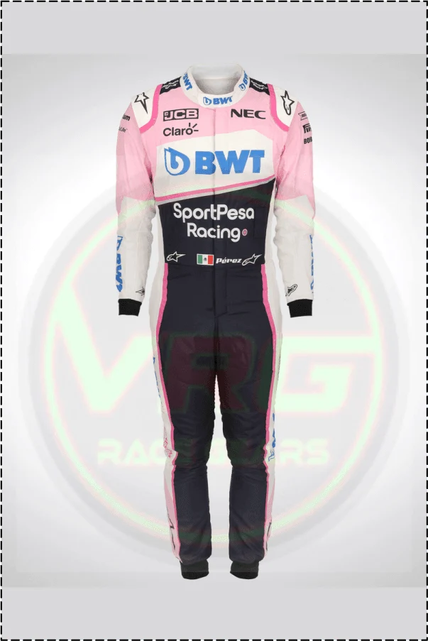 2019 Sergio Perez F1 BWT Race Suit - Vintage Racegears