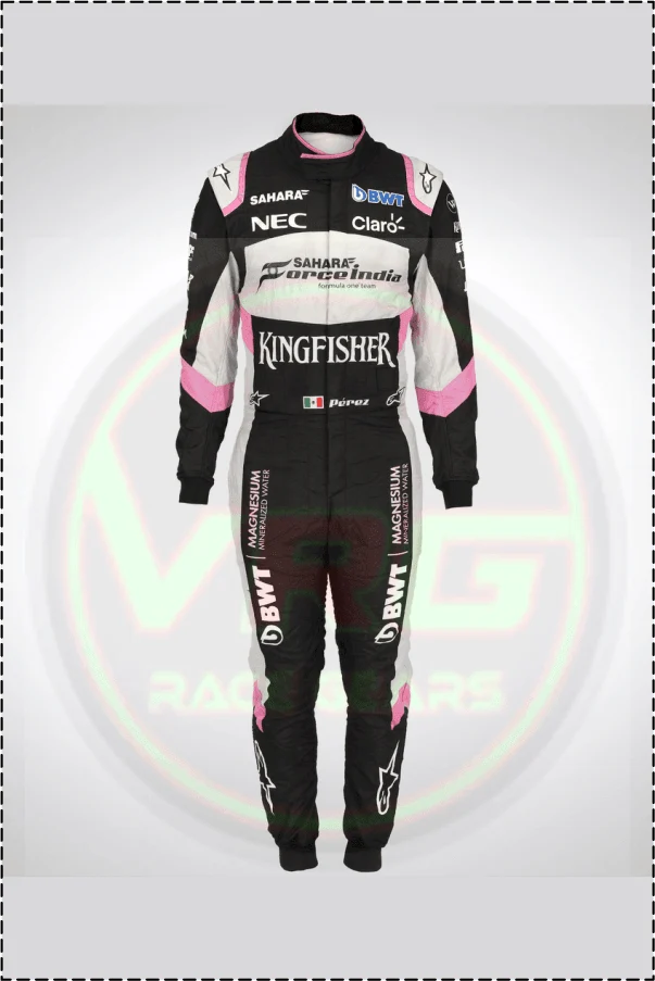 Sergio Perez kingfisher F1 Race suit 2017 - Vintage Racegears