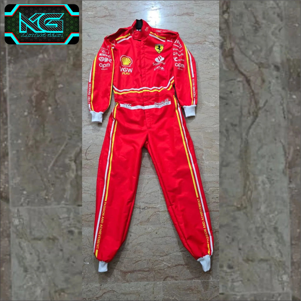 2024 Charles Leclerc Monaco GP Ferrari F1 Replica Race Suit