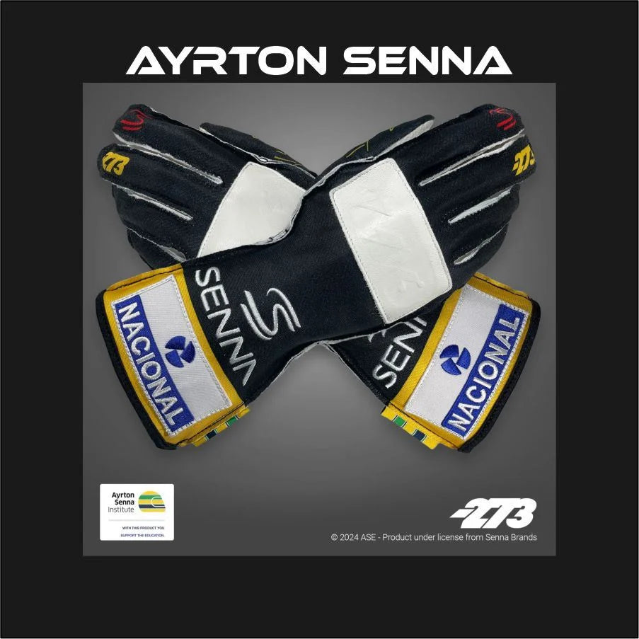 273 x AYRTON SENNA Gloves Black