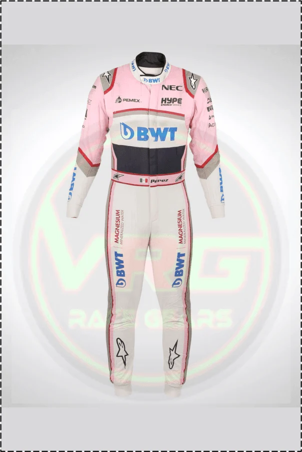2018 Sergio Perez F1 BWT Race Suit - Vintage Racegears