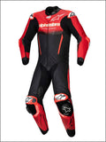 Leather suit Alpinestars GP-R7 1 piece black-mid red