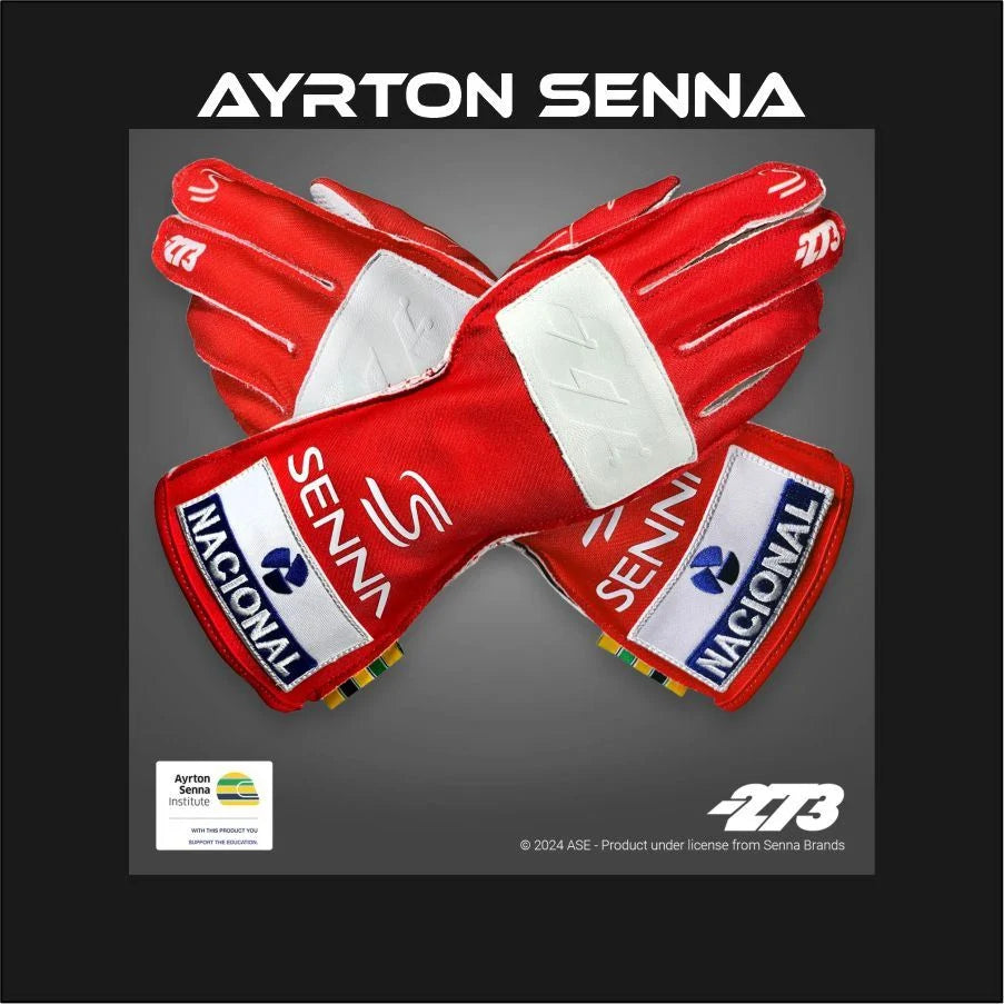 273 x AYRTON SENNA Gloves Red