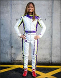 Ladies Custom Go Kart Racing Suit White