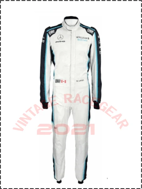 2021 George Russell Williams F1 Race Suit - Vintage Racegears