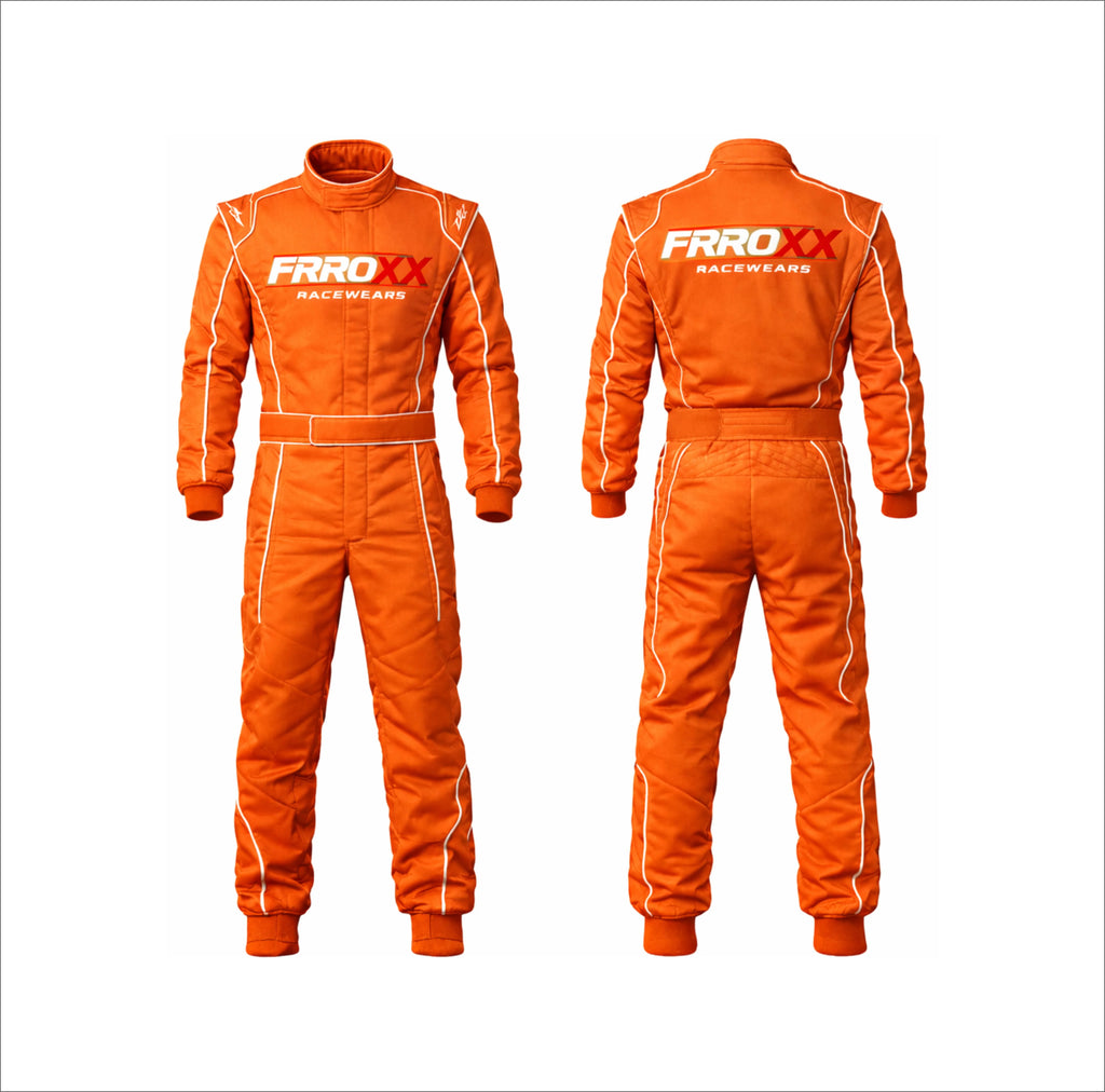 2026 Frroxx Racewears Kart Racing Suit Orange