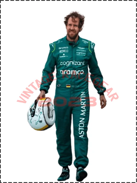 2023 Fernando Alonso Aston Martin F1 Racing Suit - Vintage Racegears