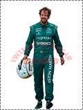 2023 Fernando Alonso Aston Martin F1 Racing Suit - Vintage Racegears