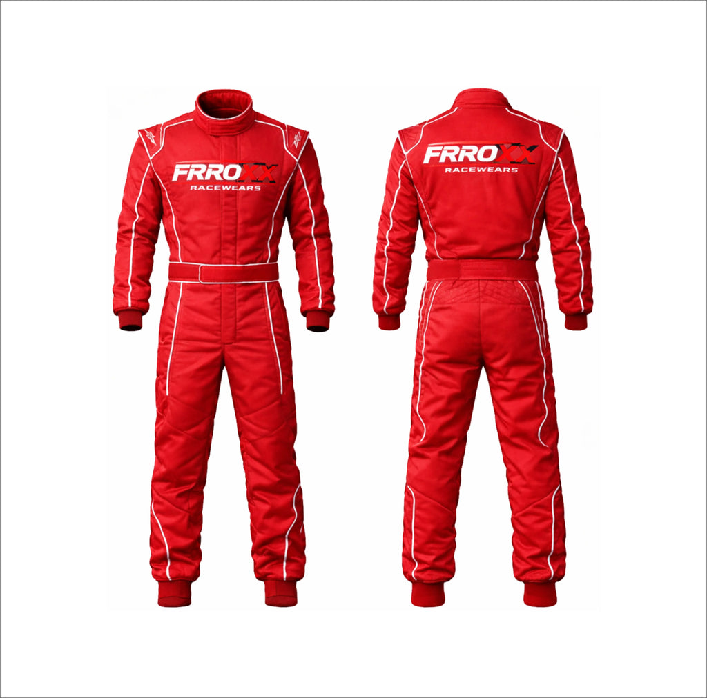 New 2026 Frroxx Racewears Kart Racing Suit Red