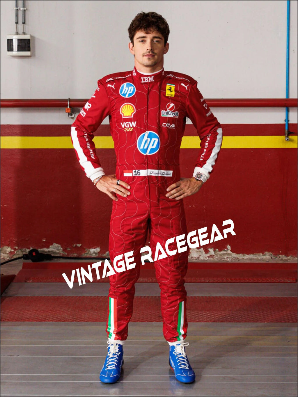 Puma for Scuderia Ferrari HP Charles Leclerc Monza 2025 racing suit