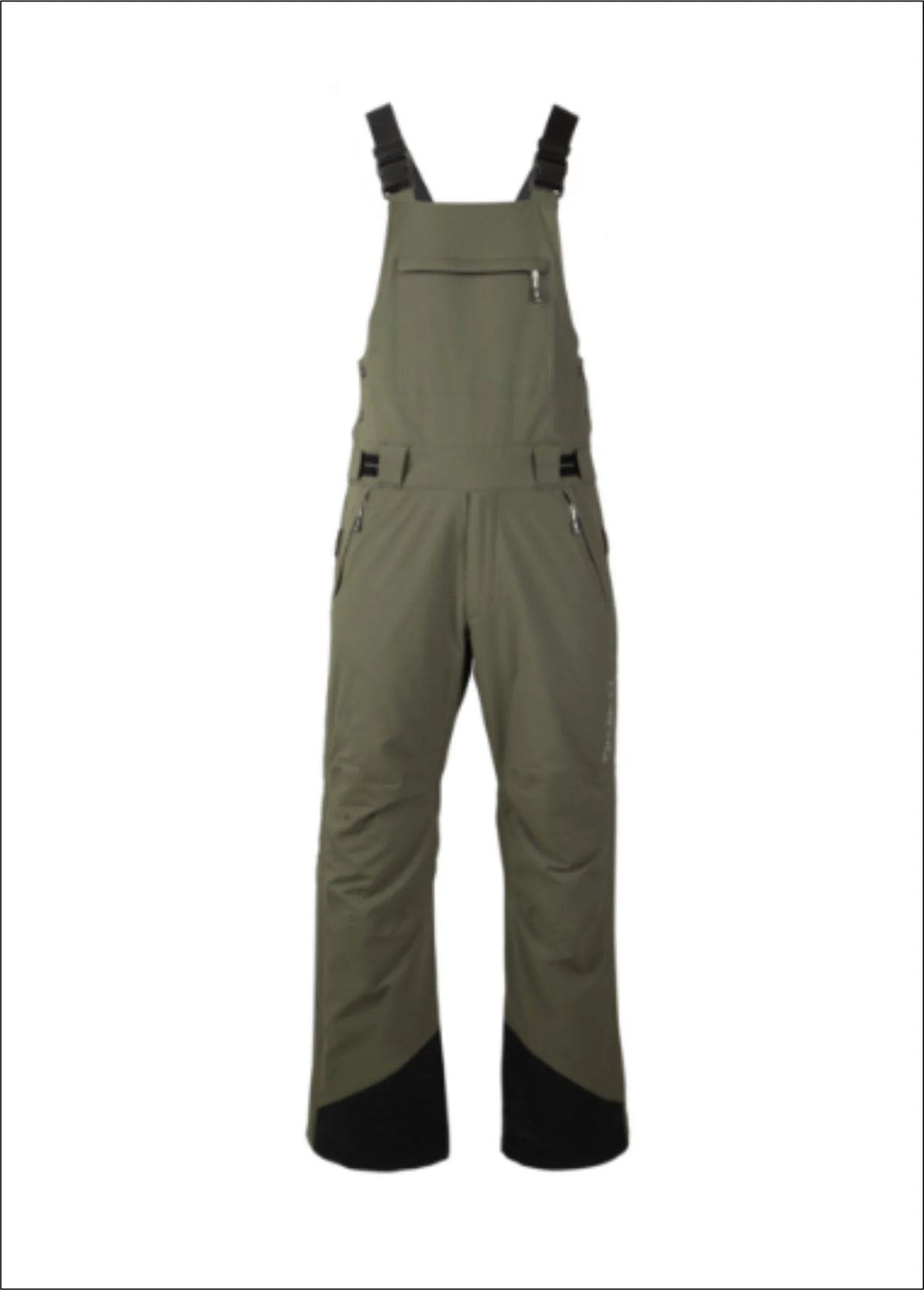Bib Overall Adult Side Zip Pants Green