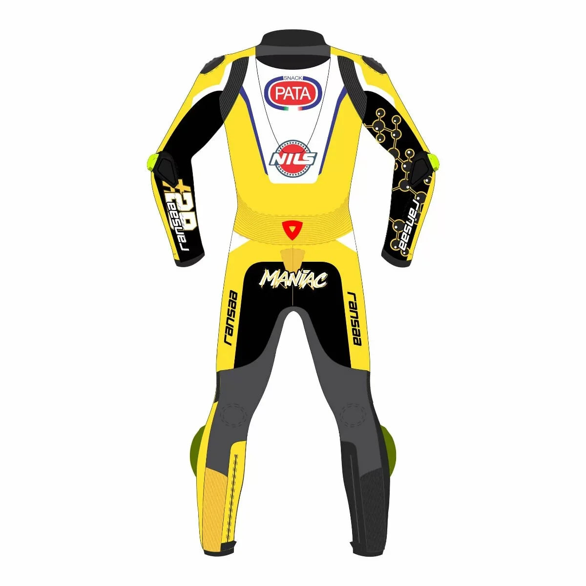 Yellow Motorcycle Suit Andrea Iannone Ducati WSBK 2025
