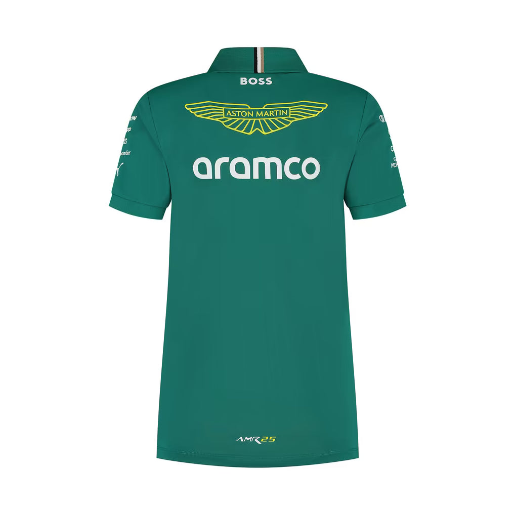 Aston Martin Aramco Cognizant F1 2025 Team Polo - Shirt