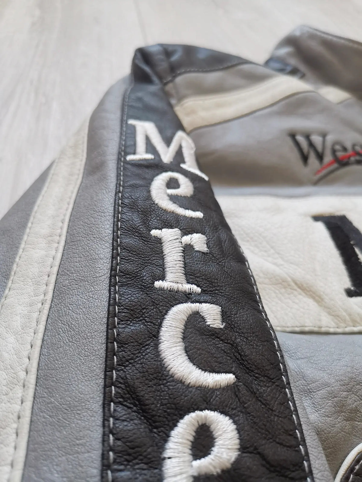 Mercedes X Mclaren Racing Leather Jacket Streetwear