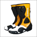 YAMAHA MOTORCYCLE LEATHER BOOTS Yellow