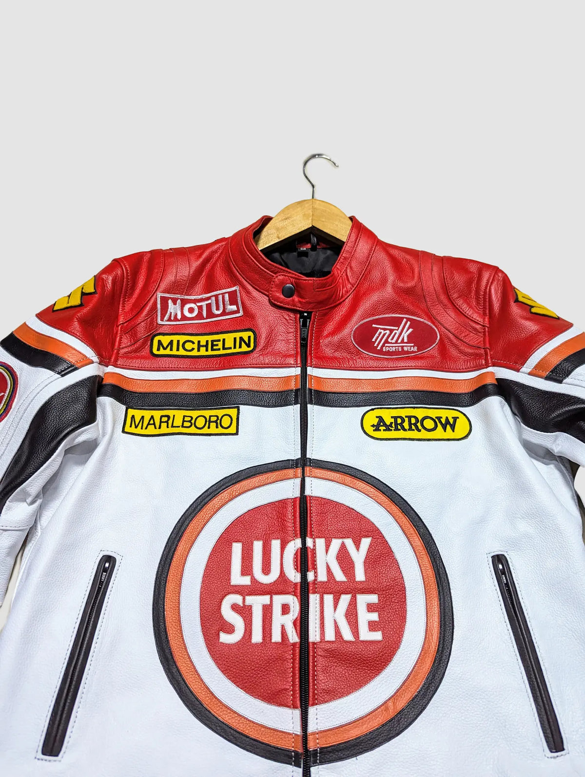 LUCKY STRIKE STREETWEAR LEATHER JACKET