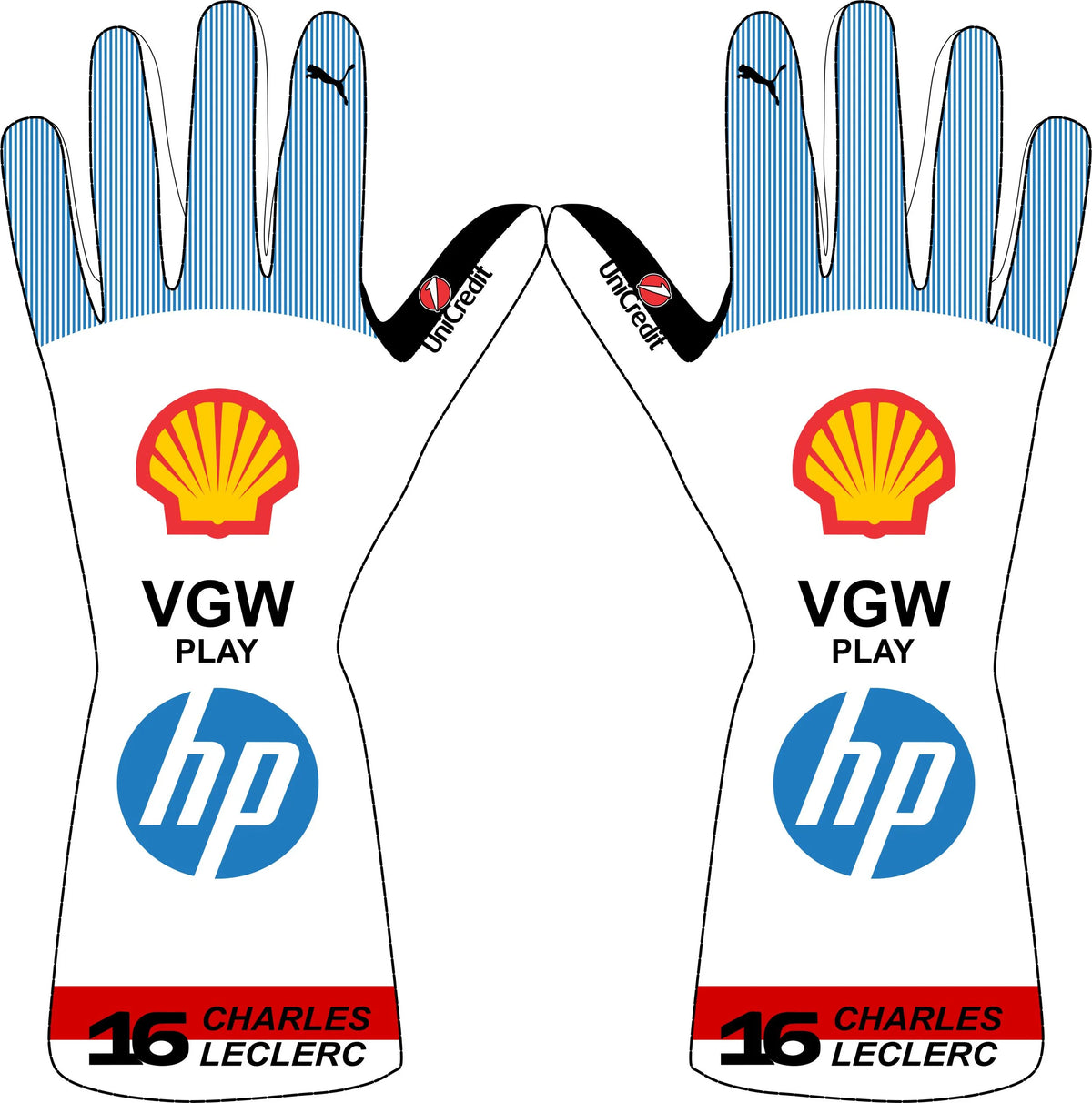 New 2025 Charles Leclerc F1 Racing Gloves