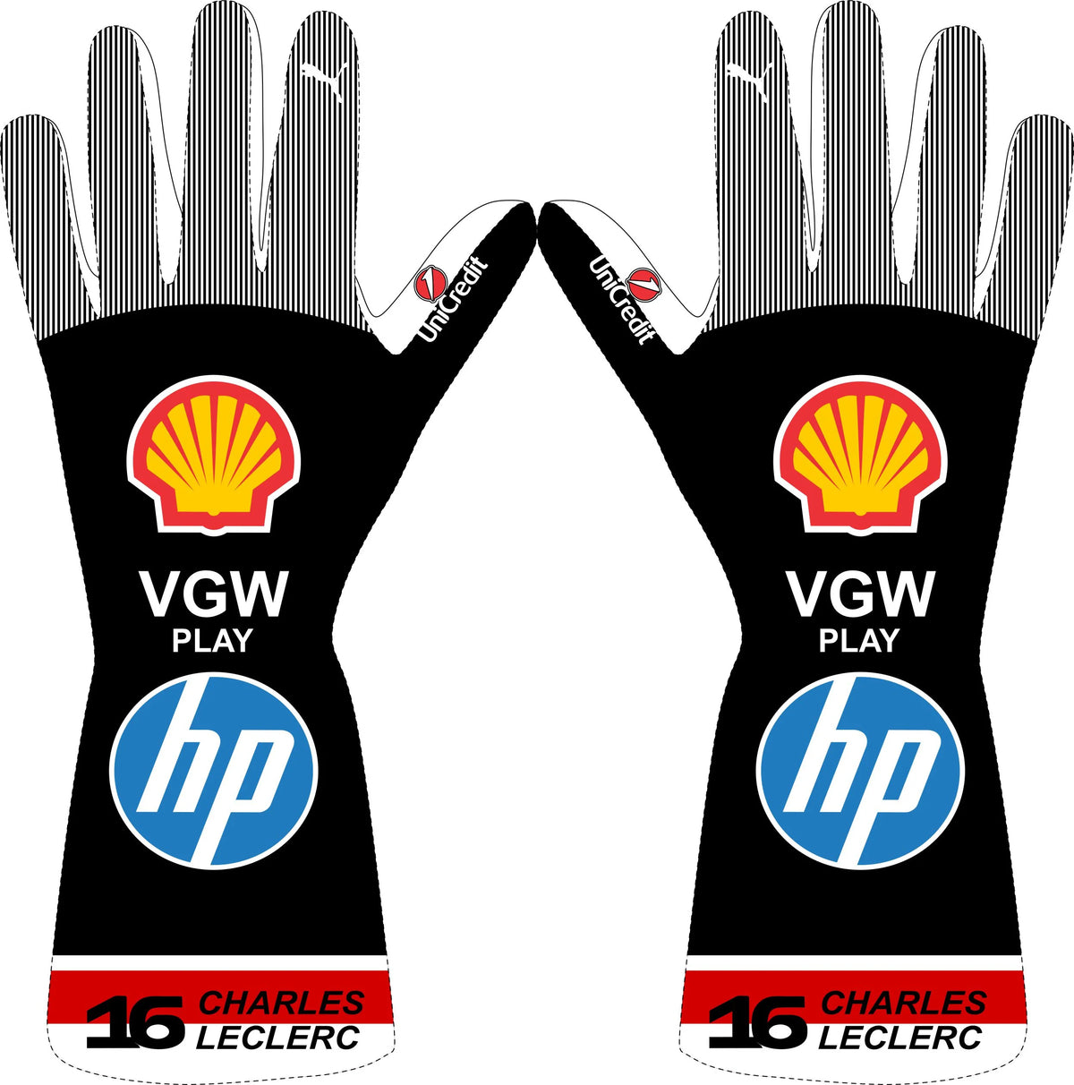 New 2025 Charles Leclerc F1 Racing Gloves