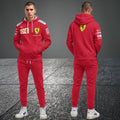 Sebastian Vettel Ferrari 2020 Racing F1 Uniform Team Hoodie & Jogger Set