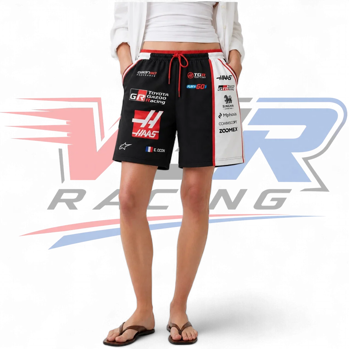 2026 F1 Team Haas Men’s & Women’s Shorts – Black