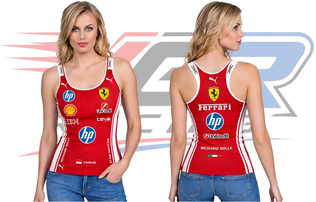 2026 F1 Team Ferrari Women's Tank Top Red