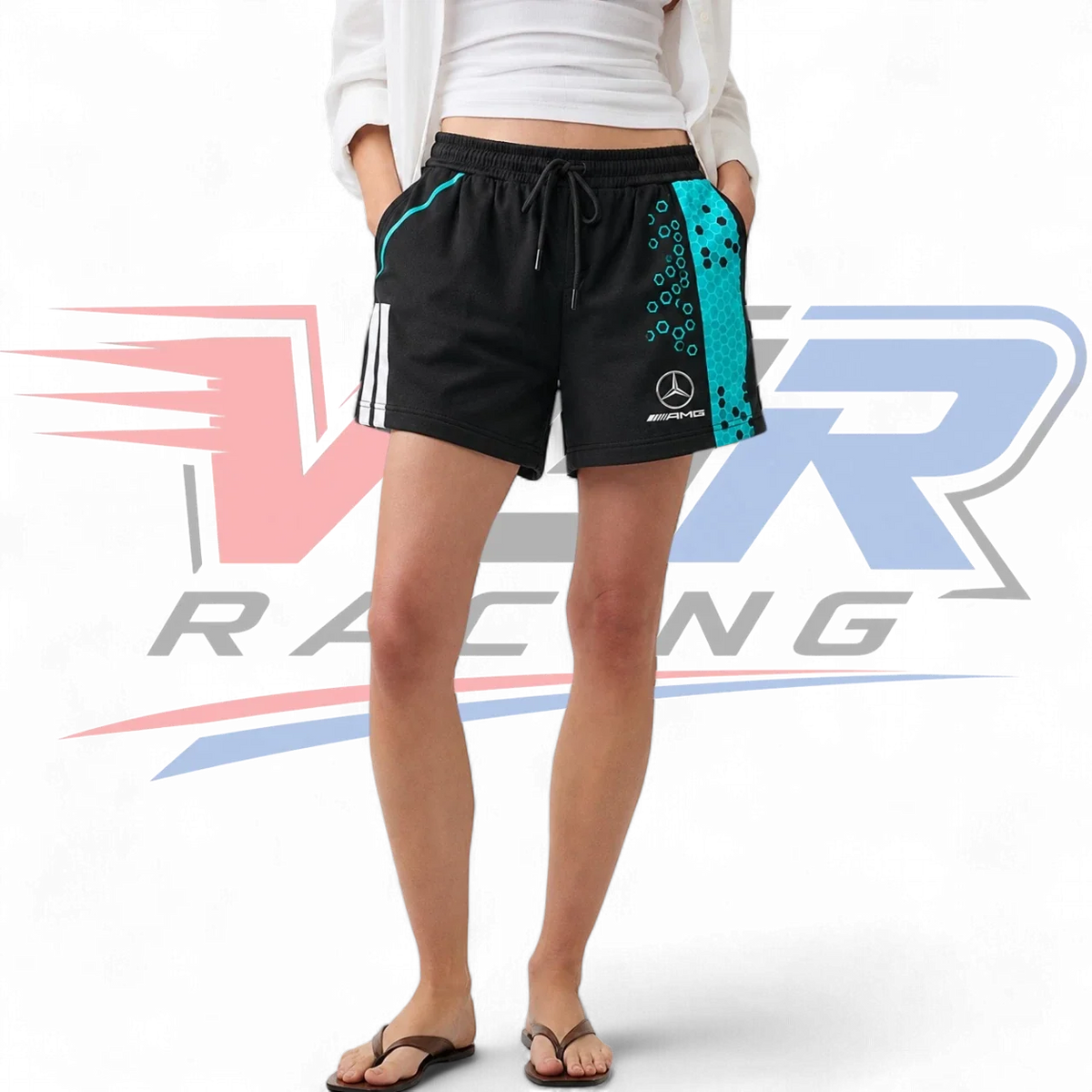 2026 F1 Team Mercedes Men’s & Women’s Shorts – Black