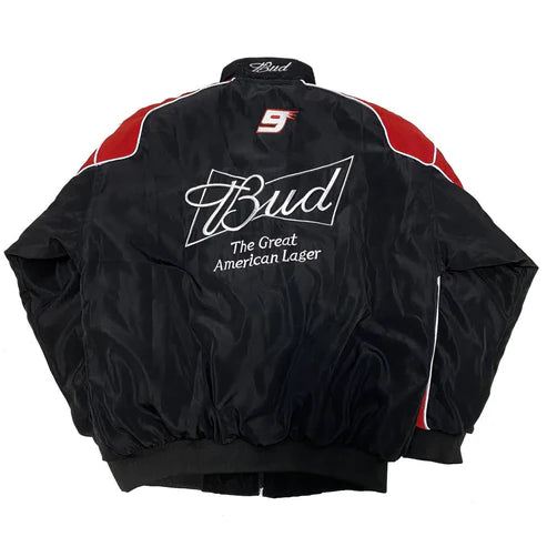 Budweiser Vintage Racing Jacket - NASCAR Black Edition