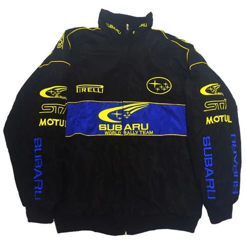 Subaru Rally Vintage Racing Jacket – Black Edition