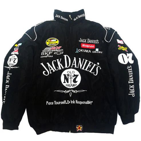 Jack Daniels NASCAR F1 Vintage Jacket Black