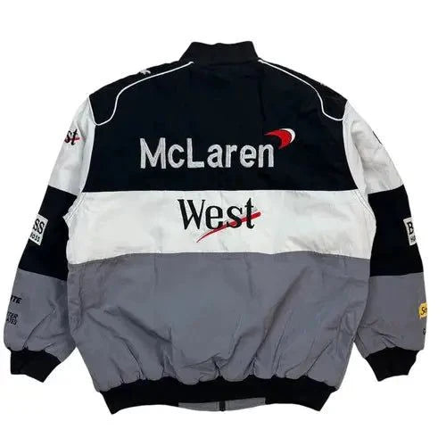 Vintage Mercedes Benz F1 Jacket Black/Grey