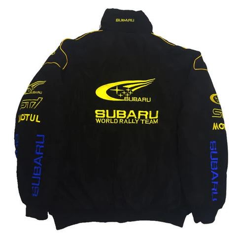 Subaru Rally Vintage Racing Jacket – Black Edition