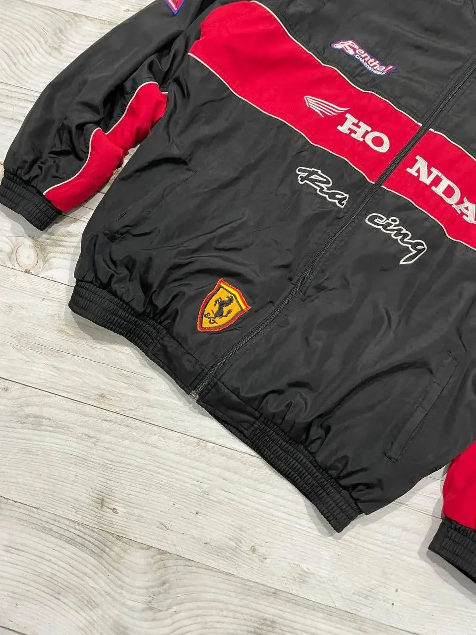 Vintage Honda Racing F1 Jacket Big Logo 90s Red