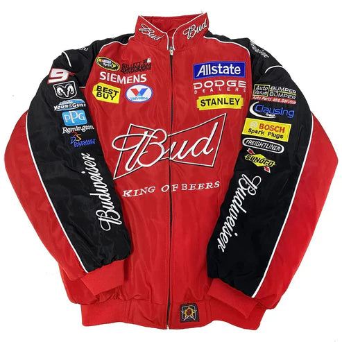 Budweiser Vintage Racing Jacket - NASCAR Red Edition