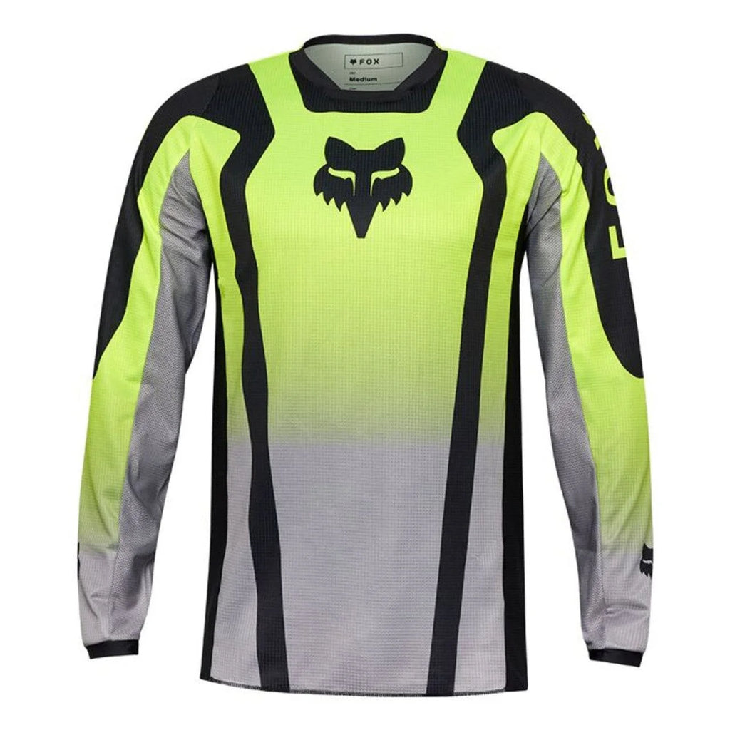 Fox Racing 180 Lean Jersey Gray Florescent Yellow