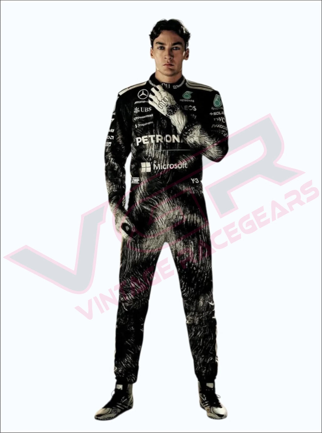 New 2026 George Russell Mercedes Unique Wolf  F1 Race Suit